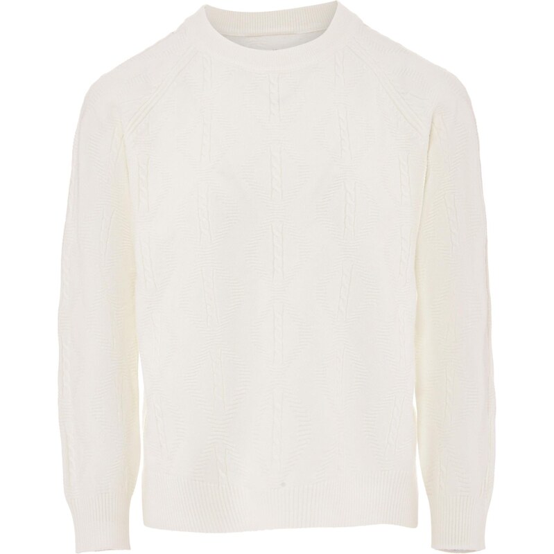 Jalene Sveter biela ako vlna 65869693