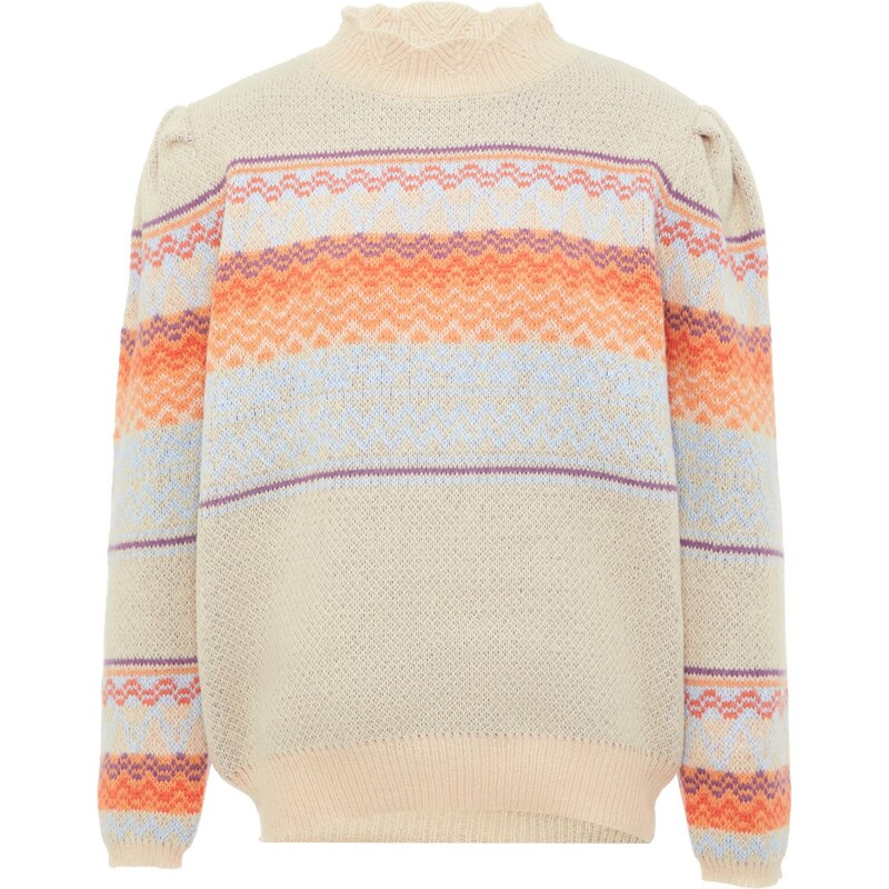 Jalene Sveter béžová / svetlomodrá / svetlofialová / oranžová 65870462