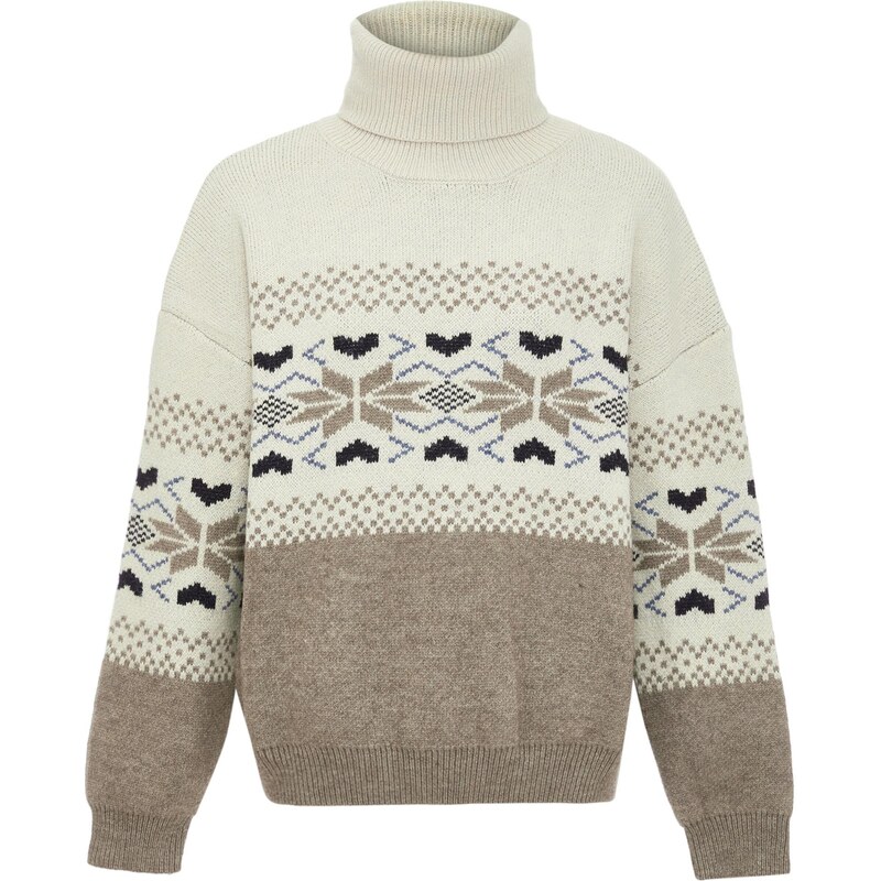 Jalene Sveter zafírová / tmavošedá / sivobéžová / čierna 65870522