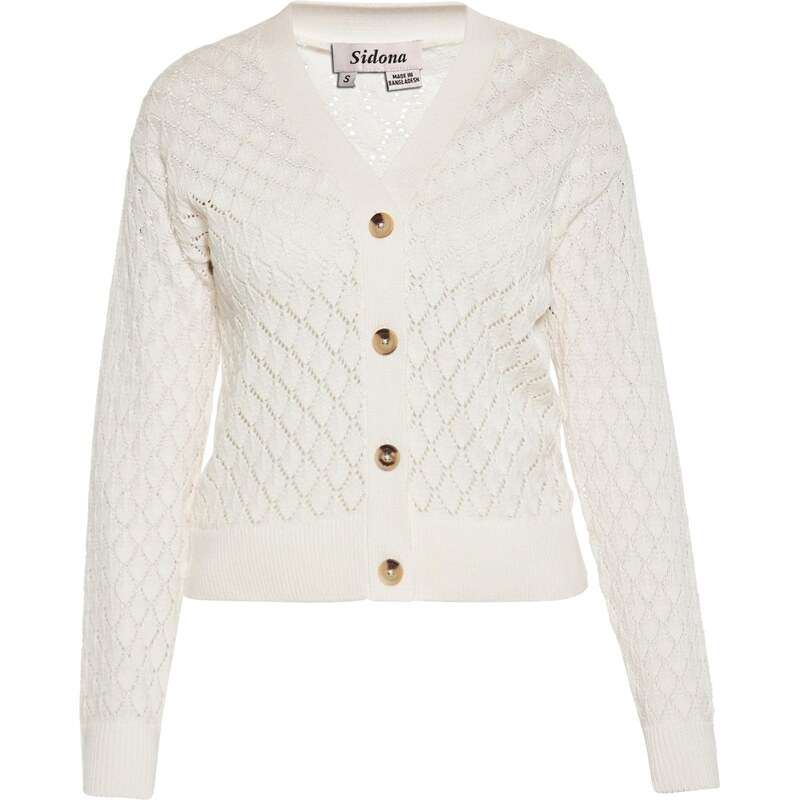 Sidona Kardigán biela ako vlna 65871702