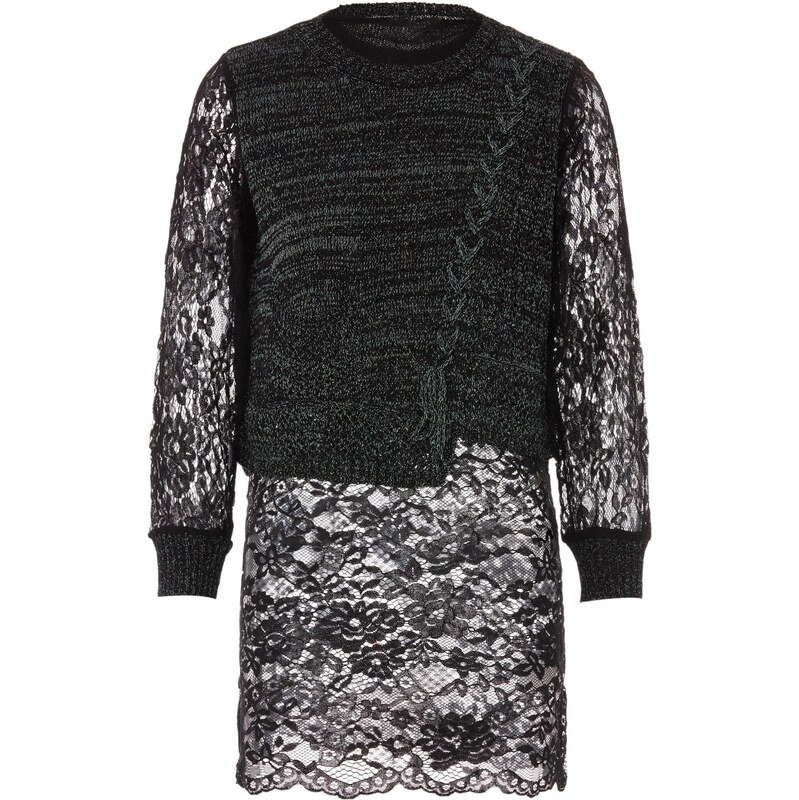 Sidona Sveter čierna / čierna melírovaná 65869814