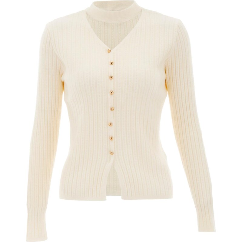 NAEMI Sveter biela ako vlna 65870566