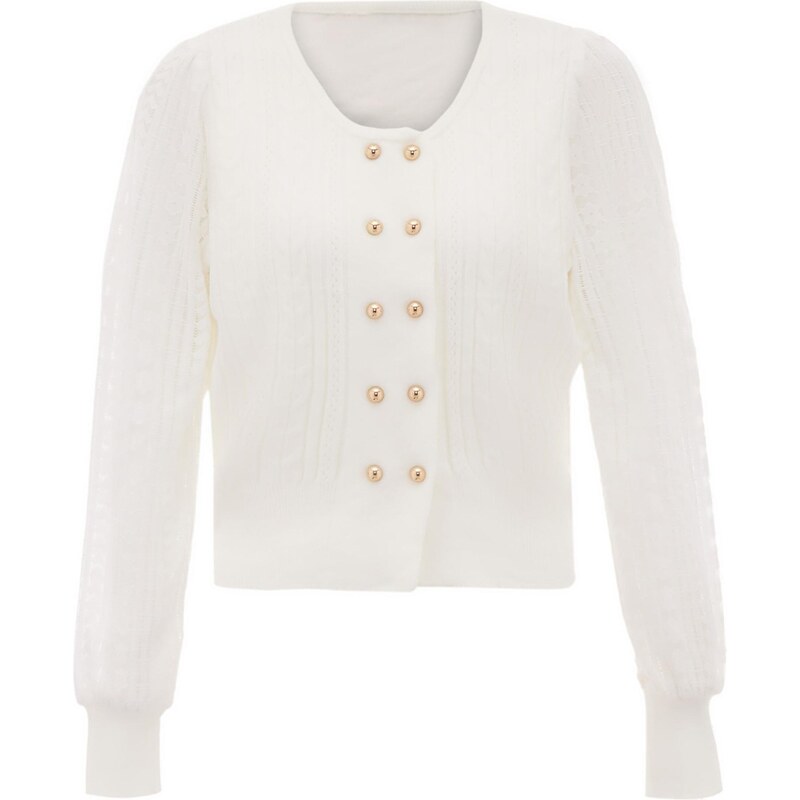 NAEMI Kardigán biela 65870569
