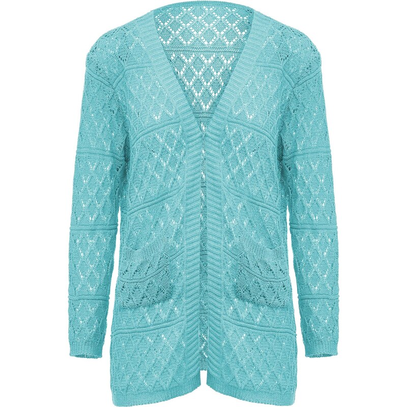 SANIKA Kardigán tyrkysová 65869963