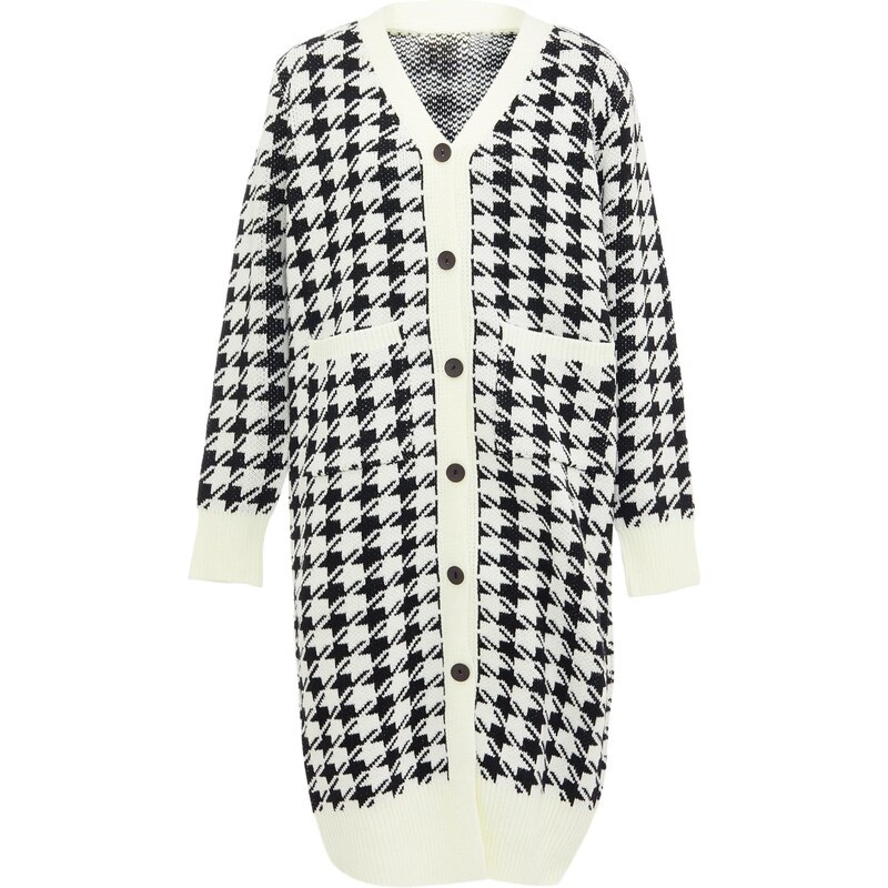caneva Kardigán čierna / biela 65870658