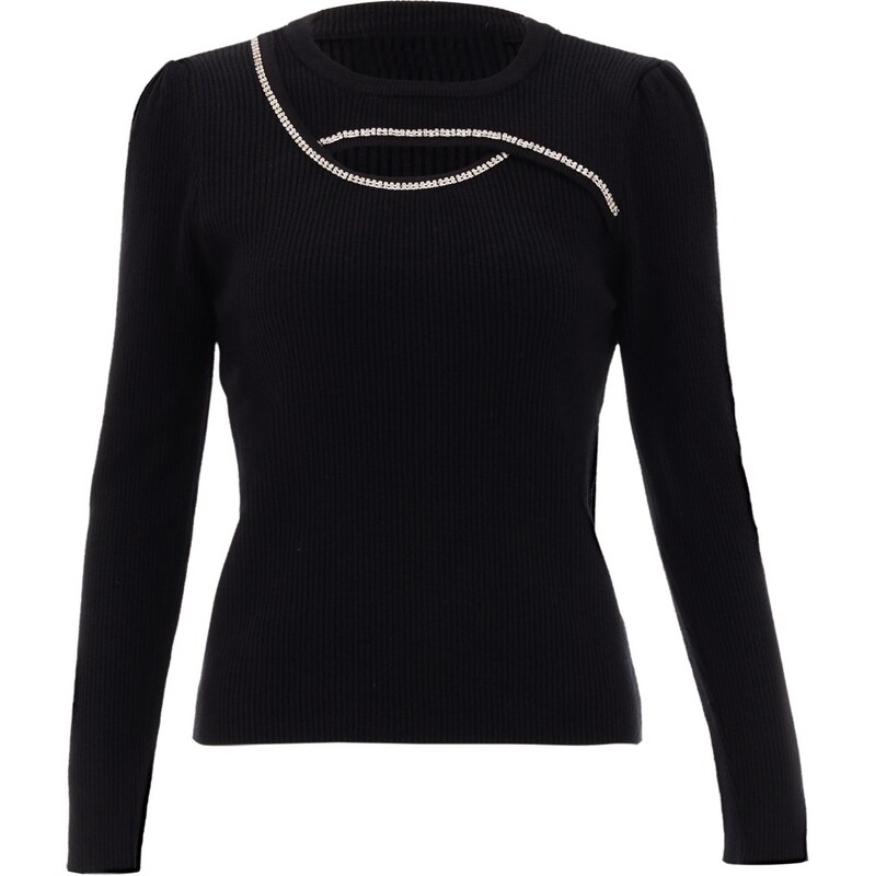 NAEMI Sveter čierna / strieborná 65870749