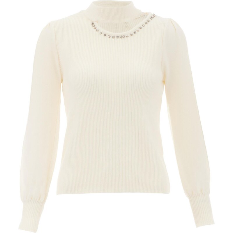 NAEMI Sveter biela ako vlna 65870758