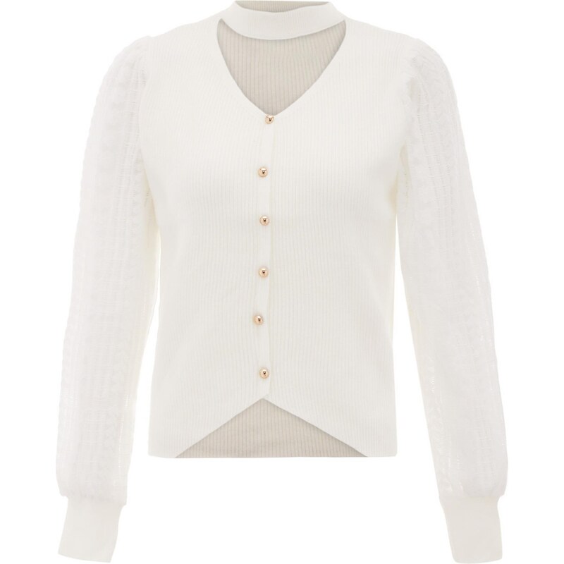 NAEMI Kardigán biela 65870812