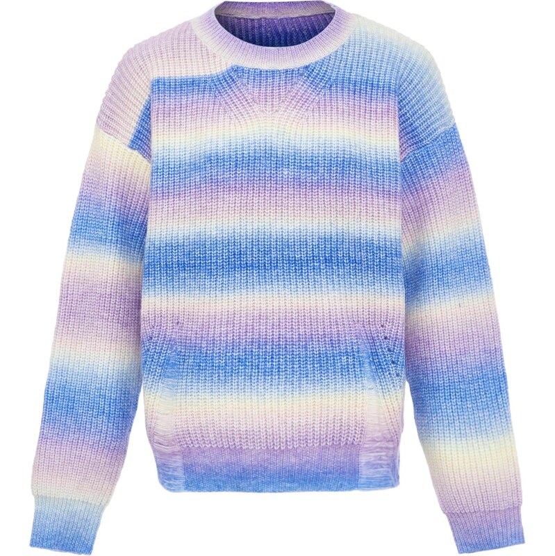 Sidona Sveter azúrová / levanduľová / biela 65870772