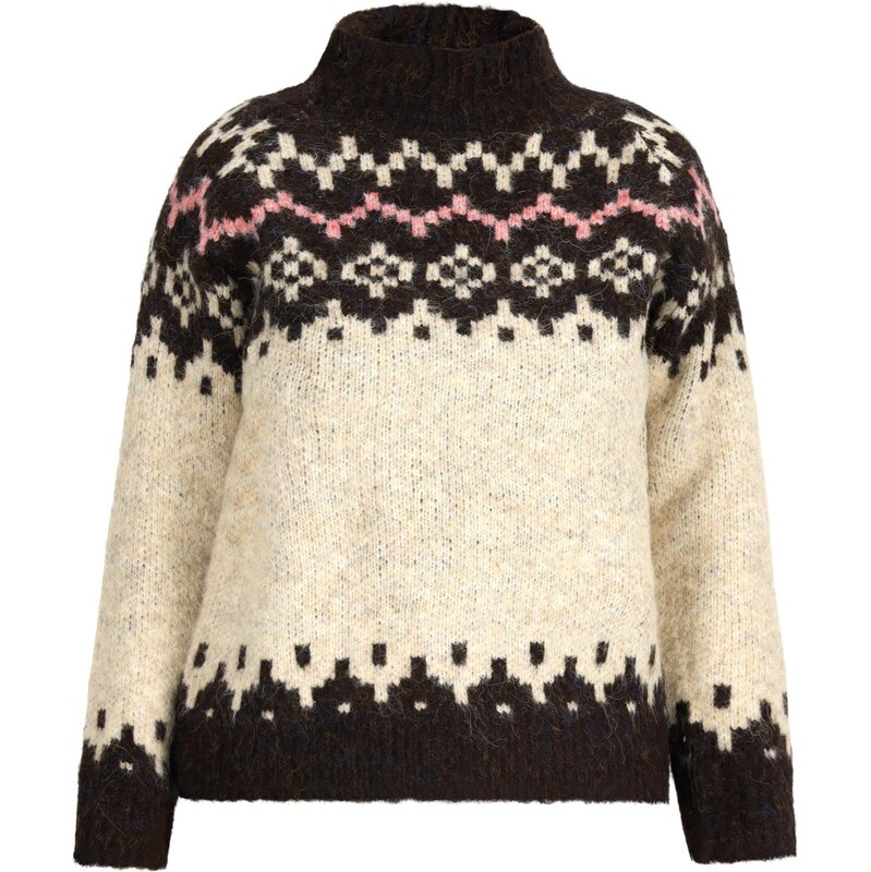 Jalene Sveter béžová / ružová / čierna 65873531