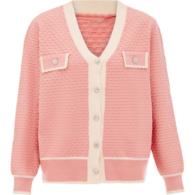 carato Kardigán krémová / ružová 65870147