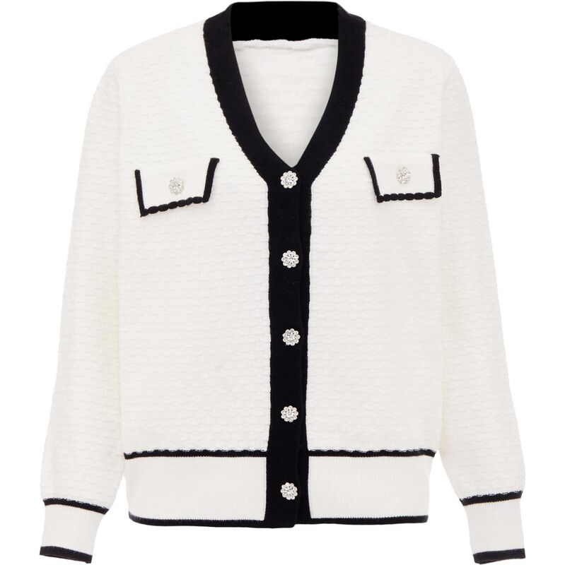 carato Kardigán čierna / biela 65870142