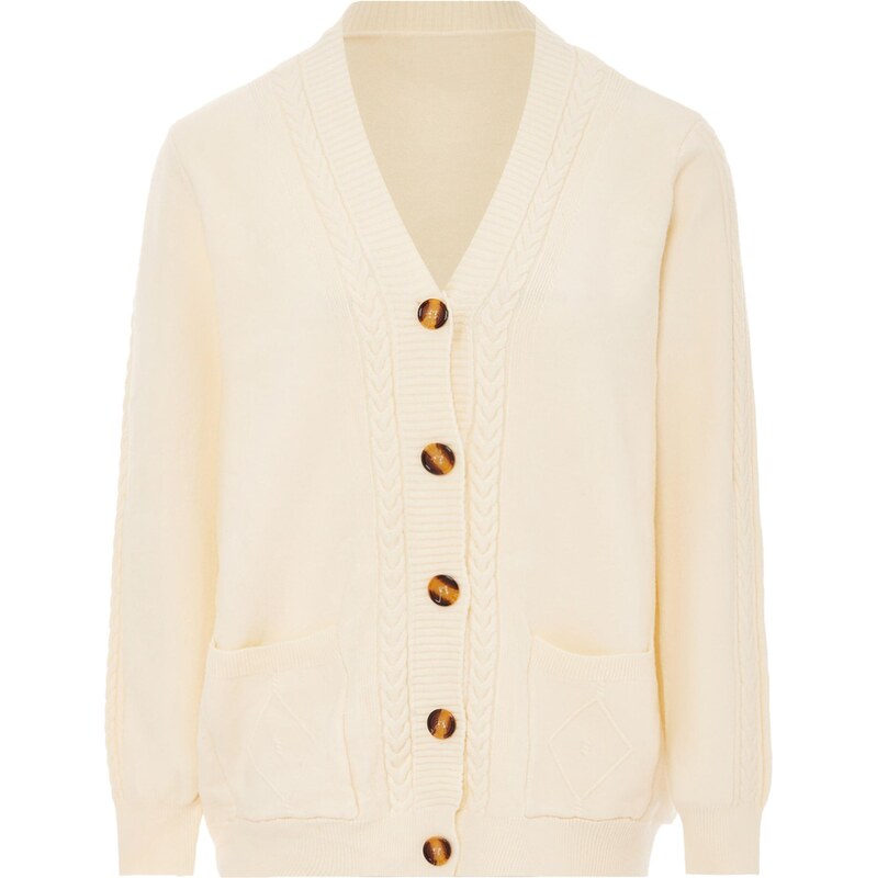 ALARY Kardigán biela ako vlna 65870917