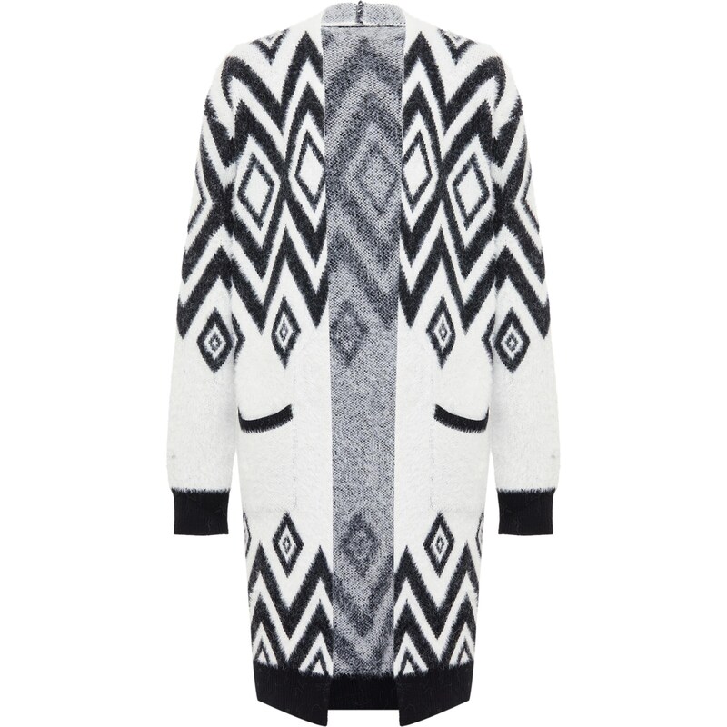 ebeeza Kardigán čierna / biela 65870972