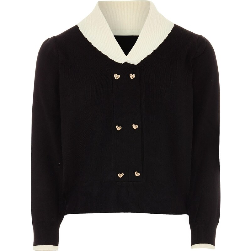 NAEMI Kardigán zlatá / čierna / biela ako vlna 65870321