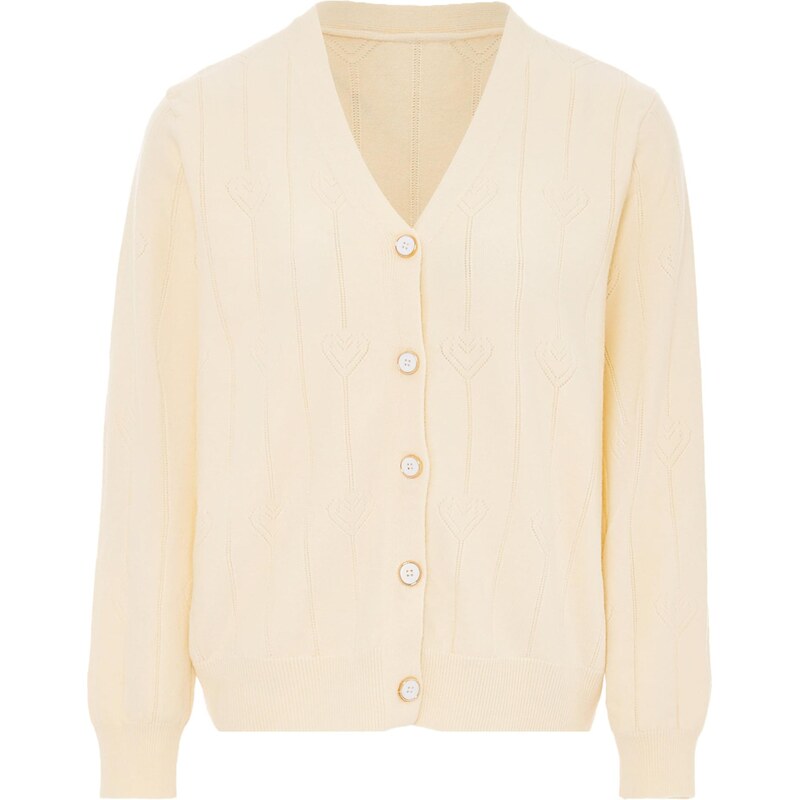 SANIKA Kardigán biela ako vlna 65870330