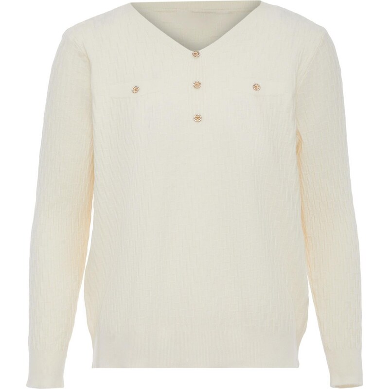 caneva Sveter krémová / zlatá 65870314