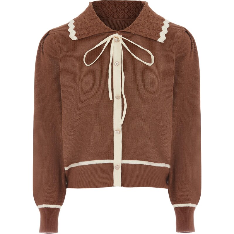 NAEMI Kardigán béžová / hnedá 65870382