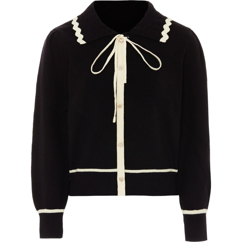 NAEMI Kardigán svetlobéžová / čierna 65870375