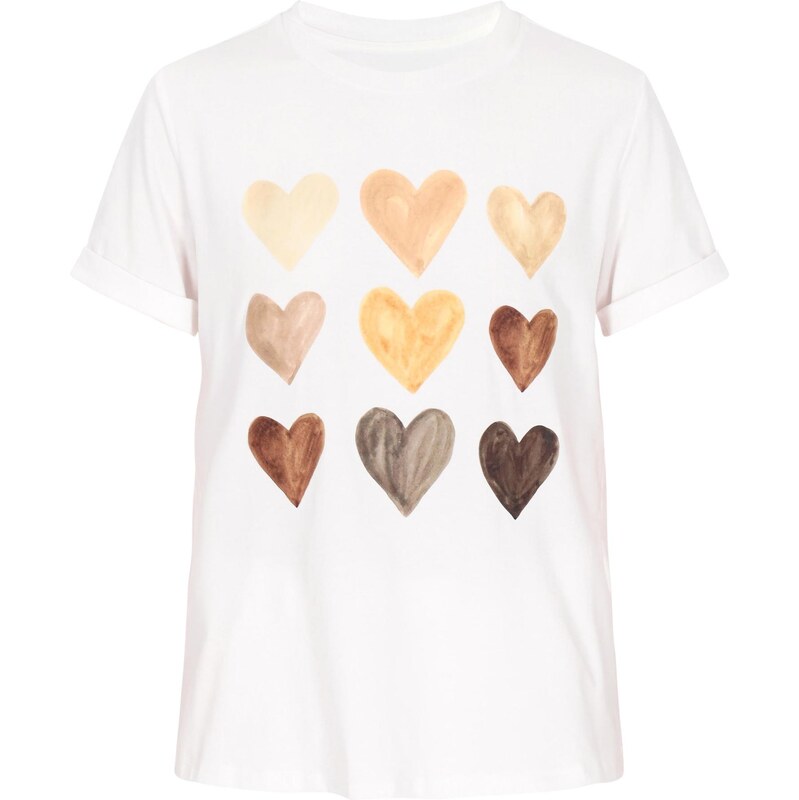 usha BLUE LABEL Tričko slonová kosť / gaštanová / tmavožltá / biela 66142207