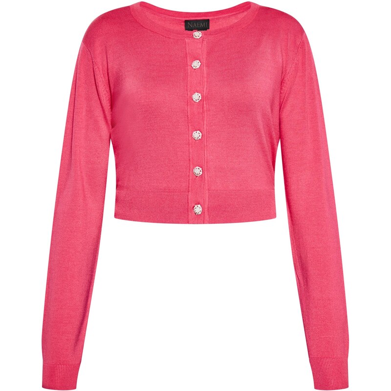 NAEMI Kardigán malinová / perlovo biela 65871095