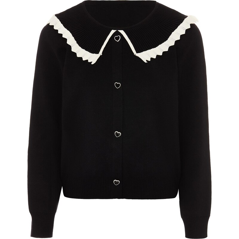 NAEMI Kardigán čierna / biela 65870432