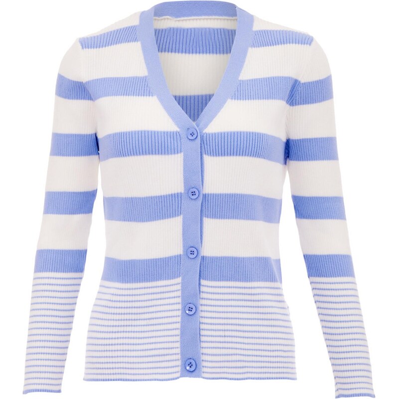 SANIKA Kardigán fialová / biela 65870487