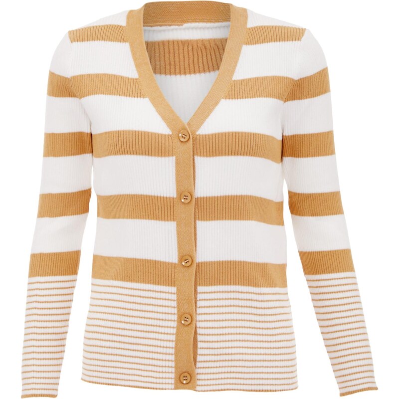 SANIKA Kardigán farba ťavej srsti / svetlobéžová 65870494