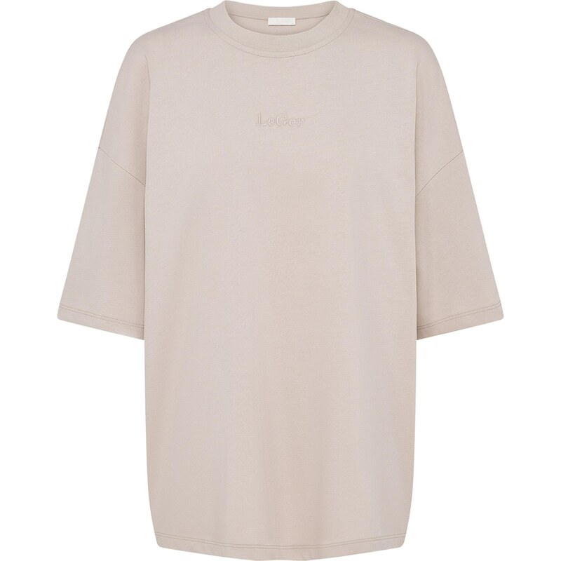 LeGer by Lena Gercke Tričko Suzi sivobéžová / tmavozelená / biela 65893136