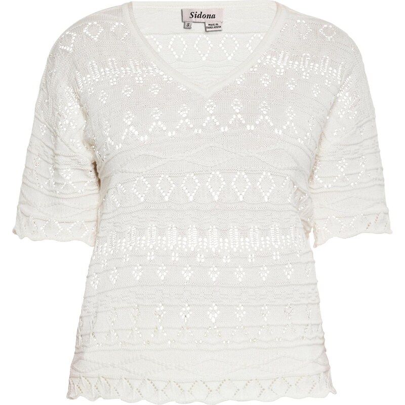 Sidona Sveter biela ako vlna 65871515