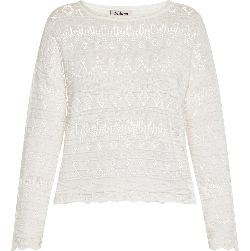 Sidona Sveter biela ako vlna 65871519