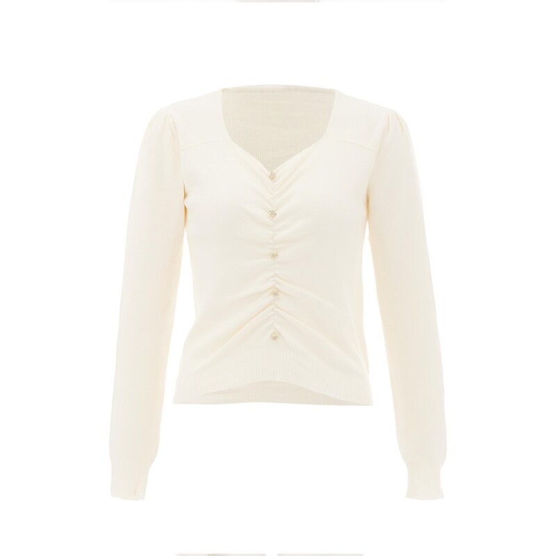 NAEMI Sveter biela ako vlna 65870761