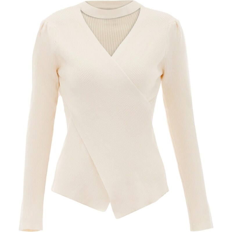 NAEMI Sveter biela ako vlna 65870792