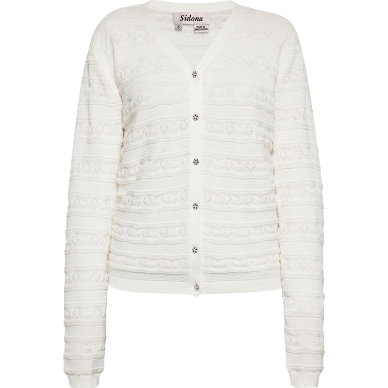 Sidona Kardigán biela ako vlna 65871675