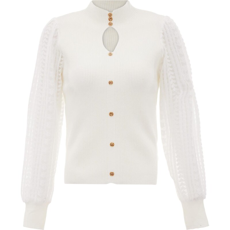 NAEMI Sveter zlatá / biela 65870807