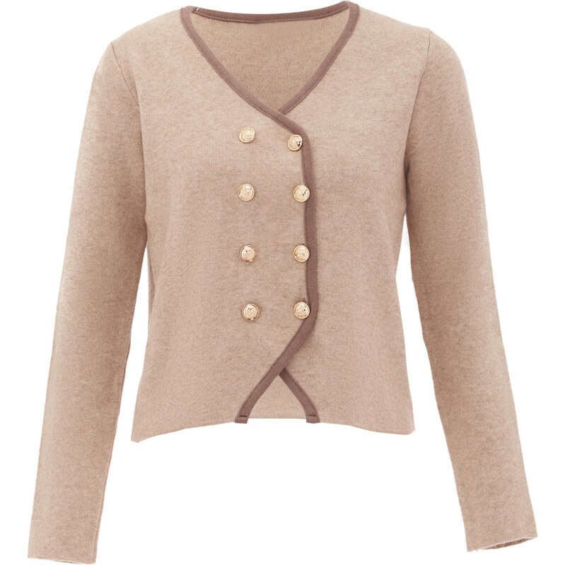 NAEMI Kardigán hnedá / kapučíno 65870857