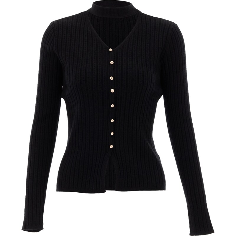 NAEMI Sveter zlatá / čierna 65870860