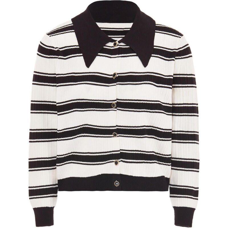 CARNEA Kardigán čierna / biela 65870899