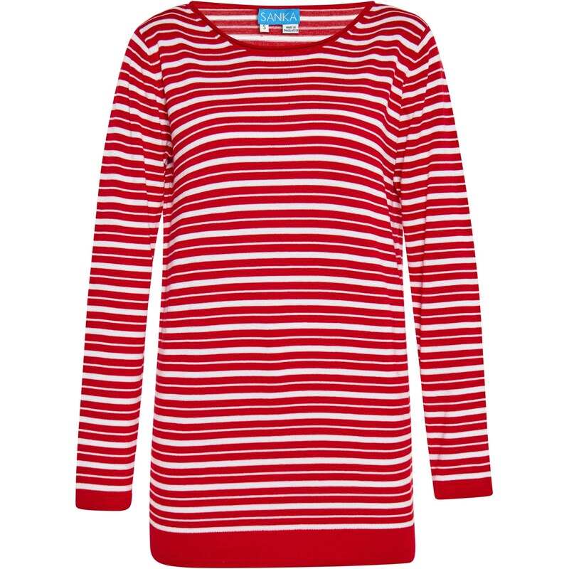 SANIKA Sveter červená / biela 65872067