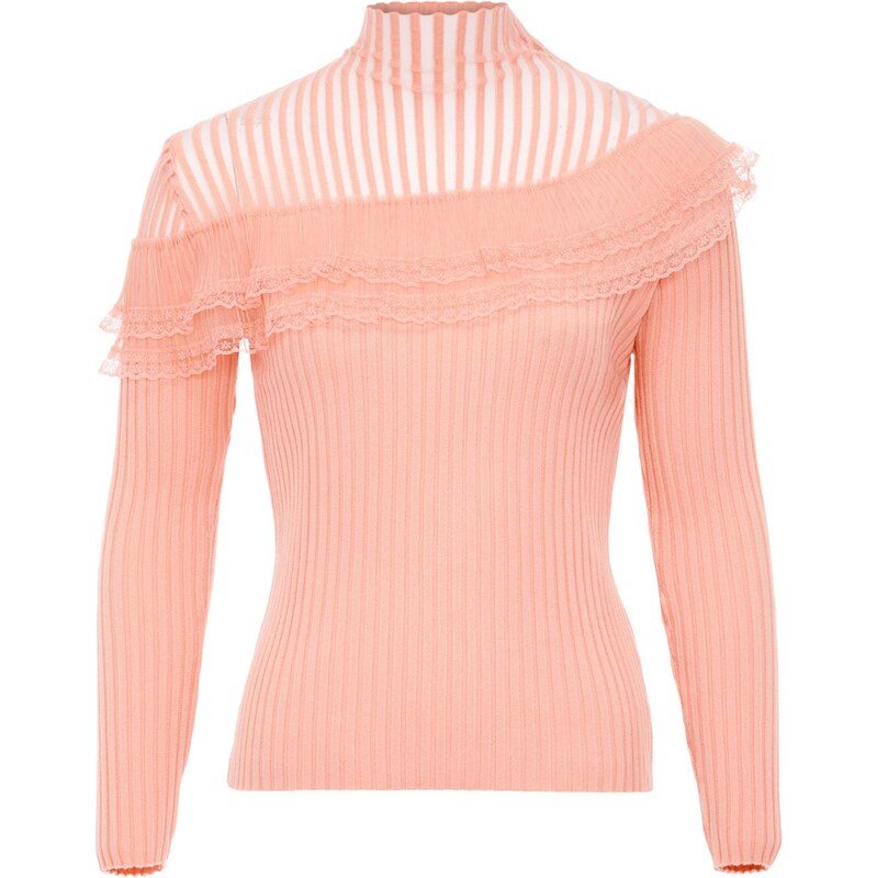 NAEMI Sveter ružová / biela 65871191