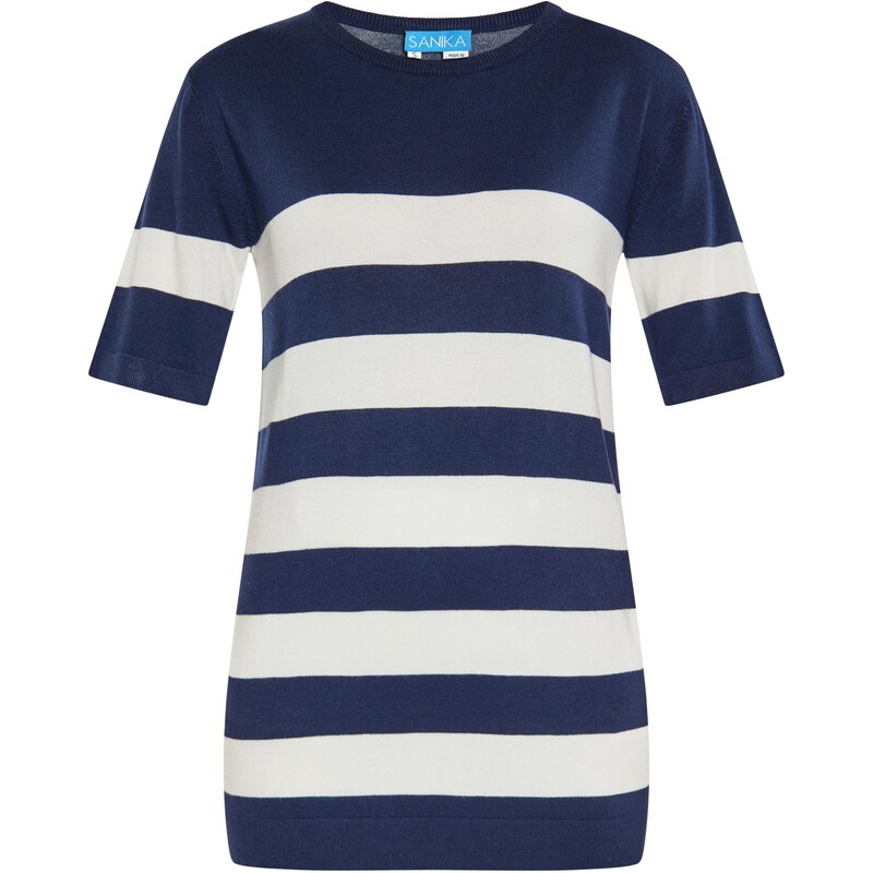 SANIKA Sveter námornícka modrá / biela 65871488