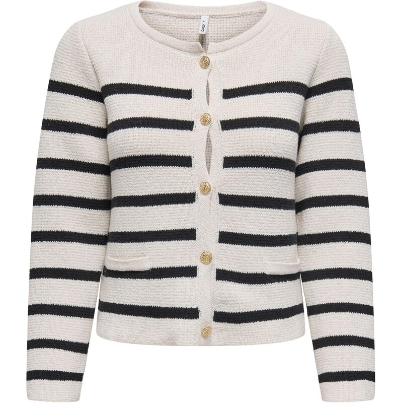 ONLY Kardigán ONLLaura čierna / šedobiela 58295986