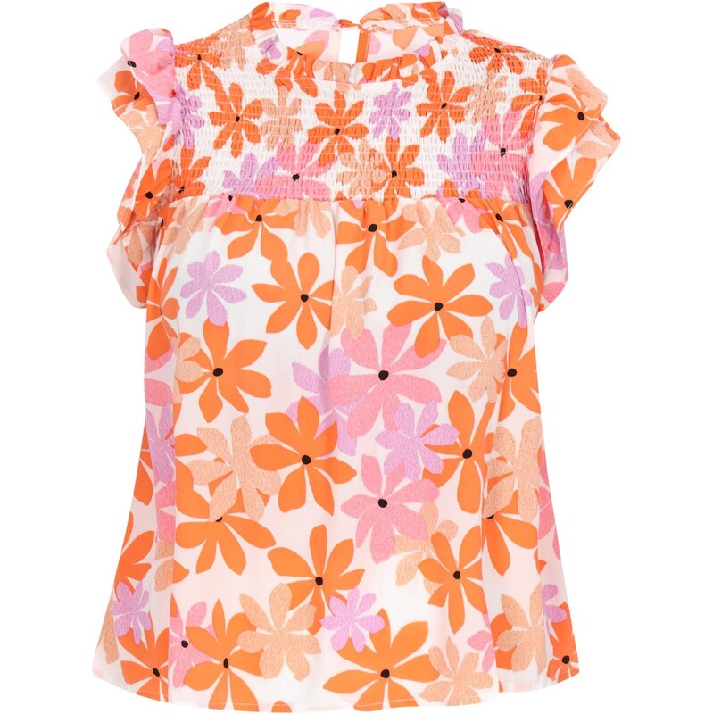 usha FESTIVAL Blúzka krémová / levanduľová / tmavooranžová / biela 66140505