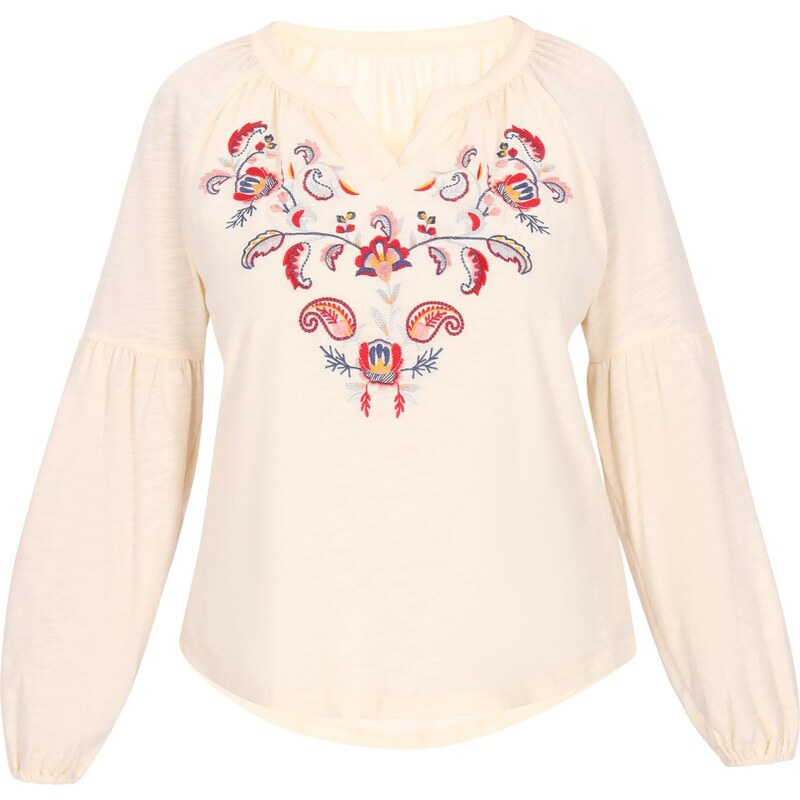 Gaya Blúzka Fashion Look modrá / karí / pastelovo žltá / červená 65881082