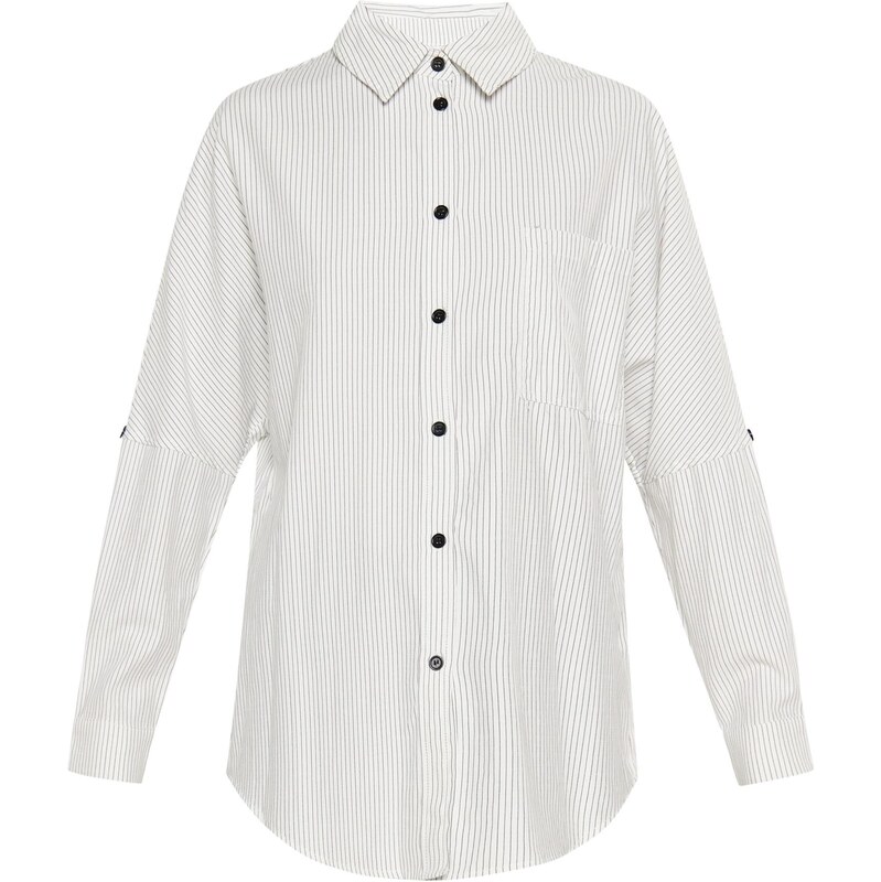 SANIKA Blúzka Classik Look tmavosivá / biela ako vlna 65876734