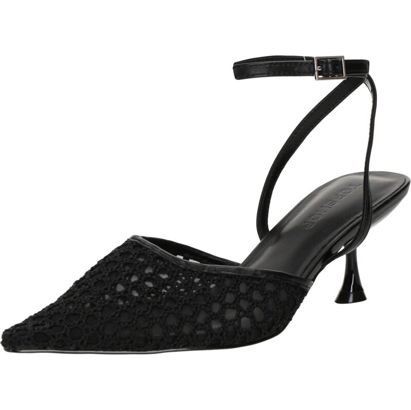 TOPSHOP Lodičky s otvorenou pätou IGGY čierna 66037482