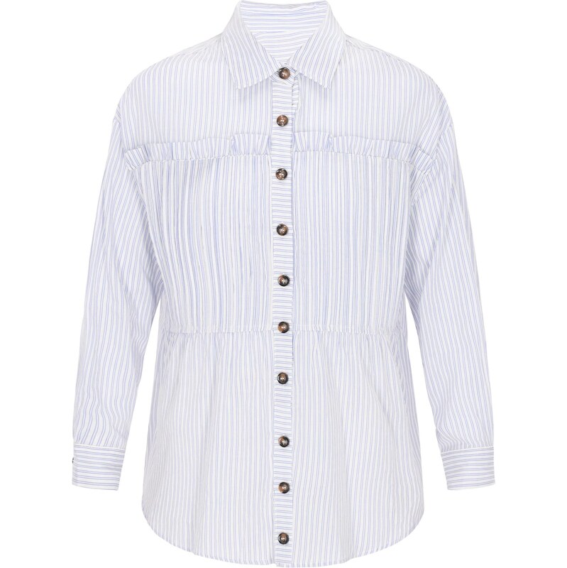 usha BLUE LABEL Blúzka indigo / šedobiela 66140205