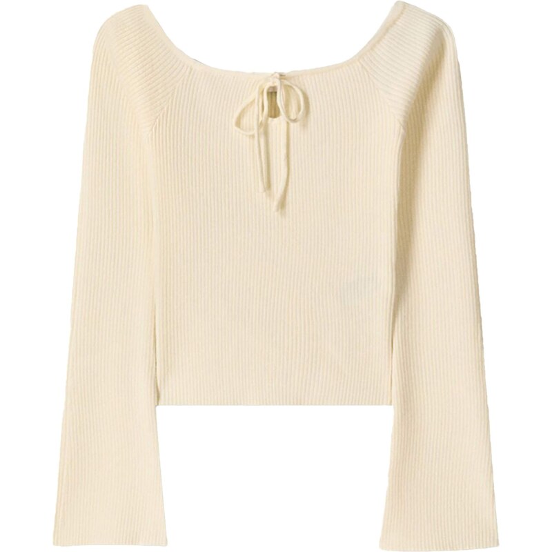 Bershka Sveter krémová 66026713