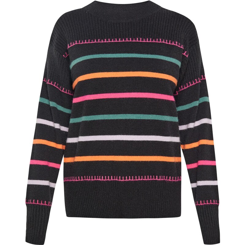 usha BLUE LABEL Sveter Fashion Look zmiešané farby / čierna 66140741