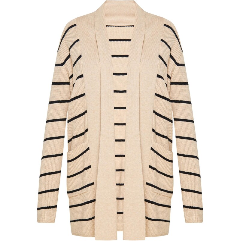 usha BLUE LABEL Kardigán béžová / čierna 66139599